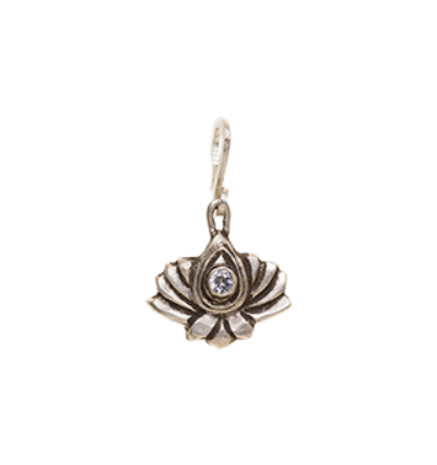 Small Lotus Amulet - Silver