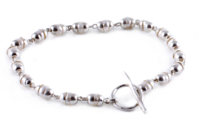 Goddess Bracelet Laxmi Pearl - Silver